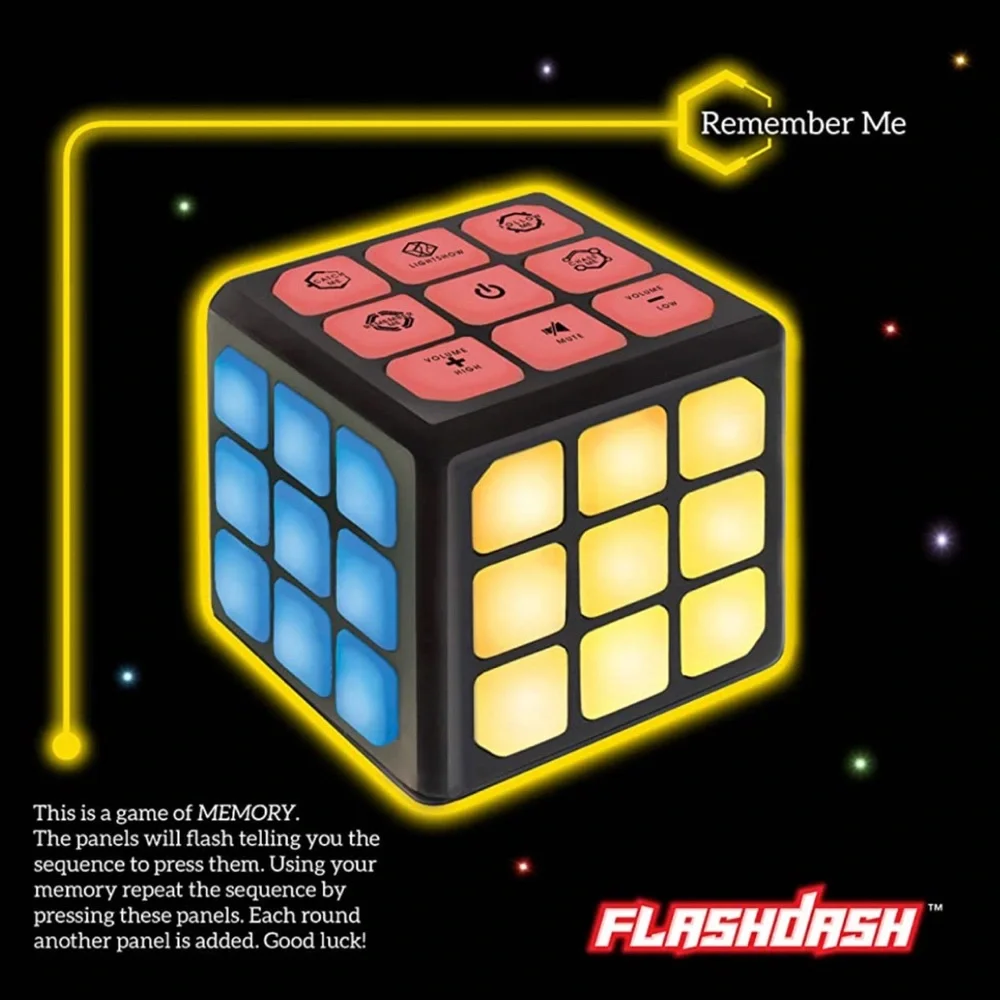 Electronic cube Memory/Brain Game 4-in-1 Handheld Games